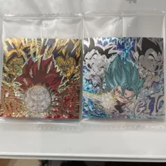 ドラゴンボール 超戦士シール ウエハース超 UGR極 ゴジータ　UR極ベジット