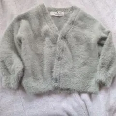 H&M ミントグリーン カーディガン 98/104