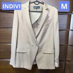【INDIVI】春ジャケット ベージュ サイズ 38