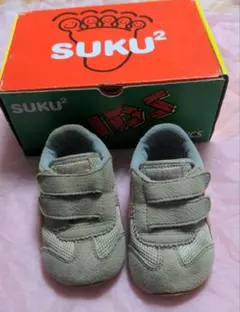 箱有り　アシックス スクスク ベージュ ベビーシューズ 13.0cm　ASICS