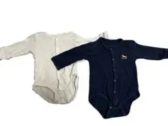 ベビー　長袖ロンパース　肌着　cottoli 80cm