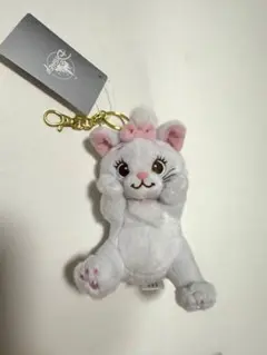 ディズニー　おしゃれキャット　マリー　ぬいぐるみキーホルダー