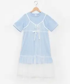 milky coast チュールキャミワンピ×Tシャツセット Lのサムネイル