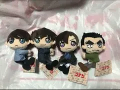 新品未使用 4種コンプセット 名探偵コナン モアプラスくっつきぬいぐるみ①