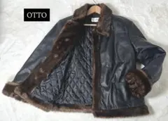極美品　オットーコレクション レザー　ジャケット　ラムレザー　ブラック　L