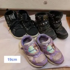 19cm　女の子スニーカー3点セット(⁠.⁠ ⁠❛⁠ ⁠ᴗ⁠ ⁠❛⁠.⁠)