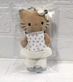 GOGOギャルキティ ドレス付きキーホルダードット柄ドレス