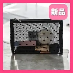 メイクポーチ レディースポーチ ドット柄 メッシュ ポーチ