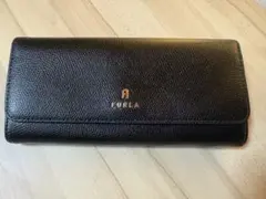 FURLA 長財布 ブラック レザー