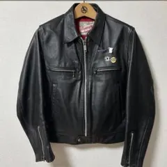 【週末セール中！】666 英国製 シングルライダース 34 正規取扱店 666 LJM-4 U.K.HARDCORE RIDERS JACKET (U.K.