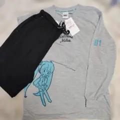 新品 初音ミク Mサイズ 長袖ルームウェア 上下セット