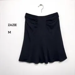 ZAZIEザジ 黒 ブラックフレアスカート M 38膝上　e195