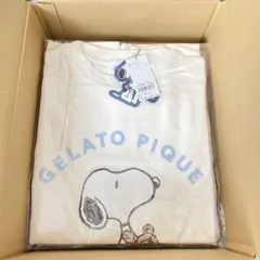 【PEANUTS】SNOOPY×BEAR ワンポイントロンT ジェラートピケ　白のサムネイル
