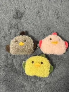 ぴよりん　ふわふわヘアクリップ　3個セット