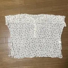MACPHEE シルク100% 花柄ブラウス 38のサムネイル