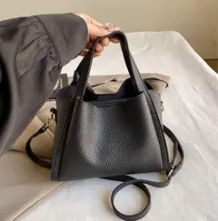 新品 2WAY ハンドバッグ ショルダーバッグ ブラック