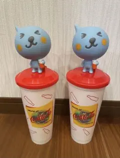 Qoo クー　フィギュアつきタンブラー　コップ　コカコーラ　2個セット