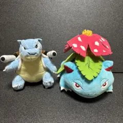 ポケモン　フシギバナ高さ17センチと カメックス高さ14センチ　ぬいぐるみ