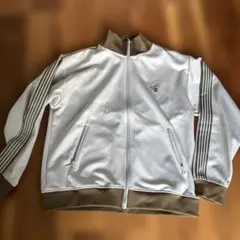 SUGGESTION ジップアップジャケット Lサイズ ベージュ/ブラウン