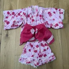 花柄甚平セット（リボン付き）