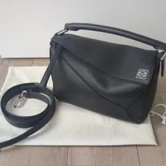 LOEWE パズルバッグ スモール ブラック カーフ