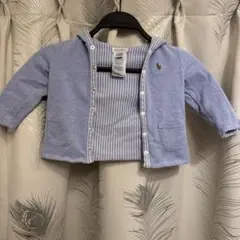 ルフローレン　フード付きカーディガン　リバーシブル　ベビー　12M