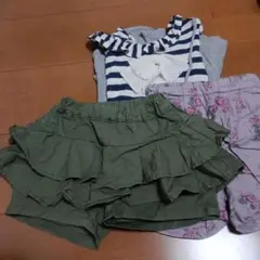 toi toi toi フリル付きショートパンツ 110cm　　　4点セット