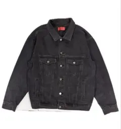 used black denim jacket