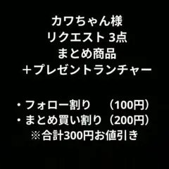 カワちゃん様 リクエスト 3点 まとめ商品