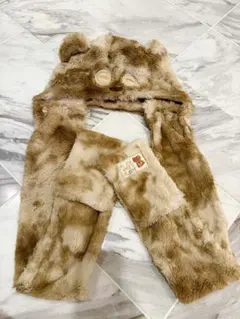 ティム　フード付き帽子　手袋付き　ミニオン