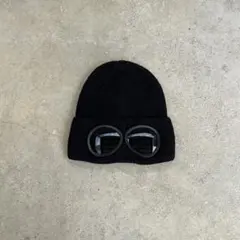 cp company似 ゴーグル ビーニー ニット帽 ブラック シーピー