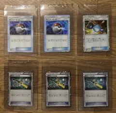 ポケモンカード モンスターボール ふしぎなアメ すごいつりざお CLFミラー6枚
