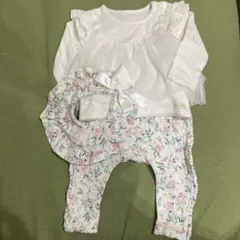 【Haruulala（ハルウララ）】長袖トップス•ロングパンツ、スタイ