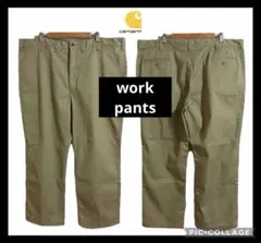 ぼ*ん様 ★USA古着★ Carhartt ベージュ ワークパンツ