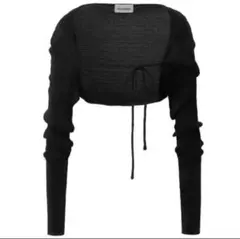 【新品未使用】 threetimes バレエコア ボレロ ブラックフリーサイズ