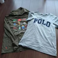 ポロ・ラルフ・ローレン 長袖と半袖 Tシャツ2枚セット