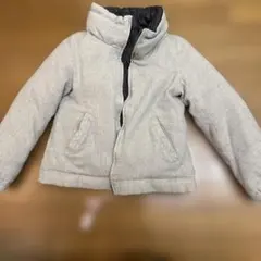 アダムエロペ　リバーシブルダウン　グレー ダウンジャケット 38