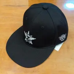 キッズ　ブラック　キャップ　Crazy　soccer