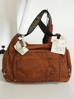 HG8515 Disney ミッキーマウス ショルダーバッグ 濃橙