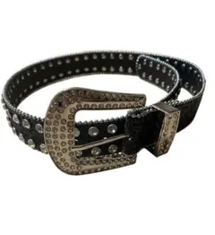 黒　メンズ　ベルト　y2k スケーター　ギラギラ