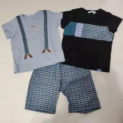 familia　Tシャツ＆ハーフパンツ3点セット 90cm