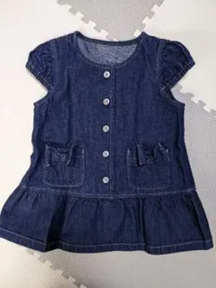 コムサ　フォセット　デニム　チュニック　ワンピース　90