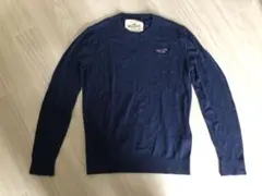 Hollister ネイビー クルーネックセーター