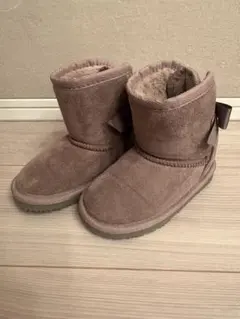 【美品】プティマイン petit main ムートンブーツ 15cm