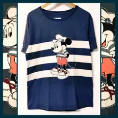 ROIAL×Disney★ミッキーマウス マリン Tシャツ 半袖 ボーダー水兵のサムネイル