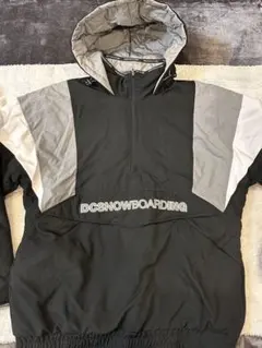 DC SNOWBOARDING プルオーバー ブラック/グレー