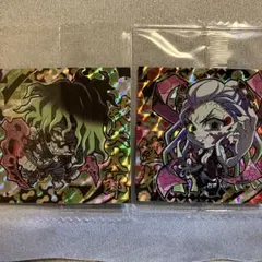 鬼滅の刃 シールウエハース　妓夫太郎　堕姫　2点セット　にふぉるめーしょん