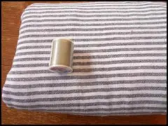 ３ｍ！★ストライプ・柔らかダブルガーゼ・衣類、カバー類等にも・グレー・ホワイト