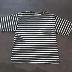 着用3回【Orcival】 美品ストライプ Tシャツ サイズ4
