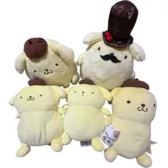 ポムポムプリン ぬいぐるみ 5点まとめ売り サンリオ ぬいぐるみ マスコット